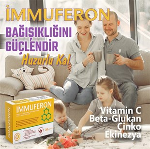İmmuferon - Beta Glucan ve C Vitaminli Gıda Takviyesi 30 Kapsül