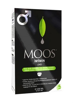 Moos Moos İntimen Likid 200 ml (Erkekler İçin Genital Bölge Temizliğici)
