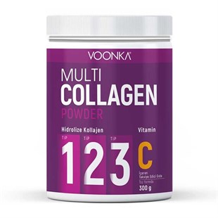 Voonka Multi Collagen Powder Vitamin C İçeren Takviye Edici Gıda 300 gr